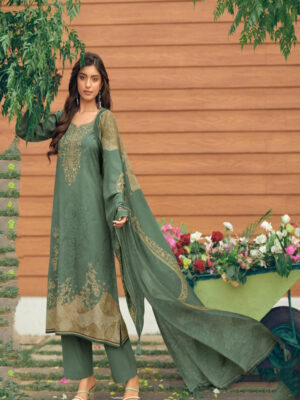 UNSTITCHED JAAM COTTON DIGITAL PRINTED SUIT WITH KHATLI WORK