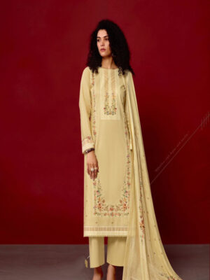 UNSTITCHED JAAM COTTON DIGITAL PRINTED SUIT WITH KHATLI WORK