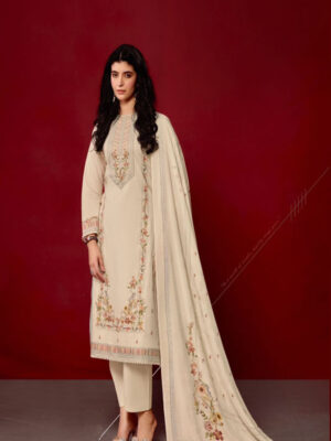 UNSTITCHED JAAM COTTON DIGITAL PRINTED SUIT WITH KHATLI WORK