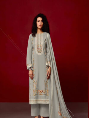 UNSTITCHED JAAM COTTON DIGITAL PRINTED SUIT WITH KHATLI WORK