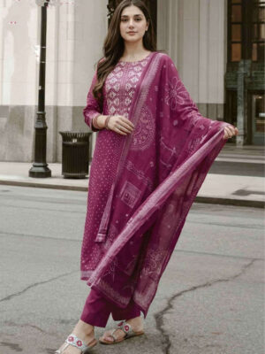 UNSTITCHED LAWN COTTON SUIT DIGITAL PRINT WITH HANDWORK