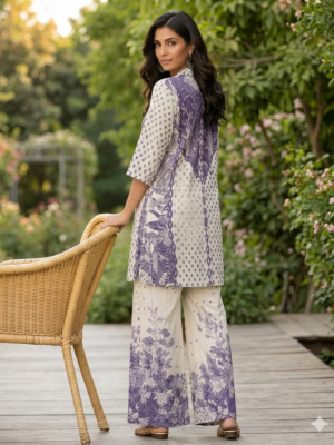 DIGITAL PRINTED COTTON CO-ORD SET (XL)