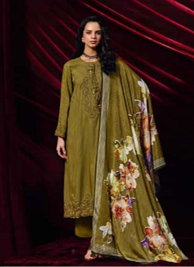 DIGITAL PRINTED FINE PASHMINA SUIT WITH EMBROIDERY