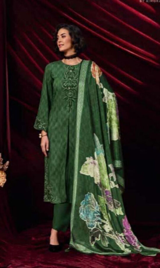 DIGITAL PRINTED FINE PASHMINA SUIT WITH EMBROIDERY