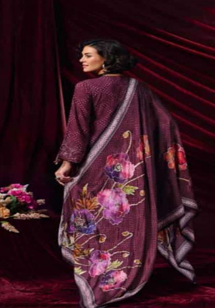 DIGITAL PRINTED FINE PASHMINA SUIT WITH EMBROIDERY - Image 3