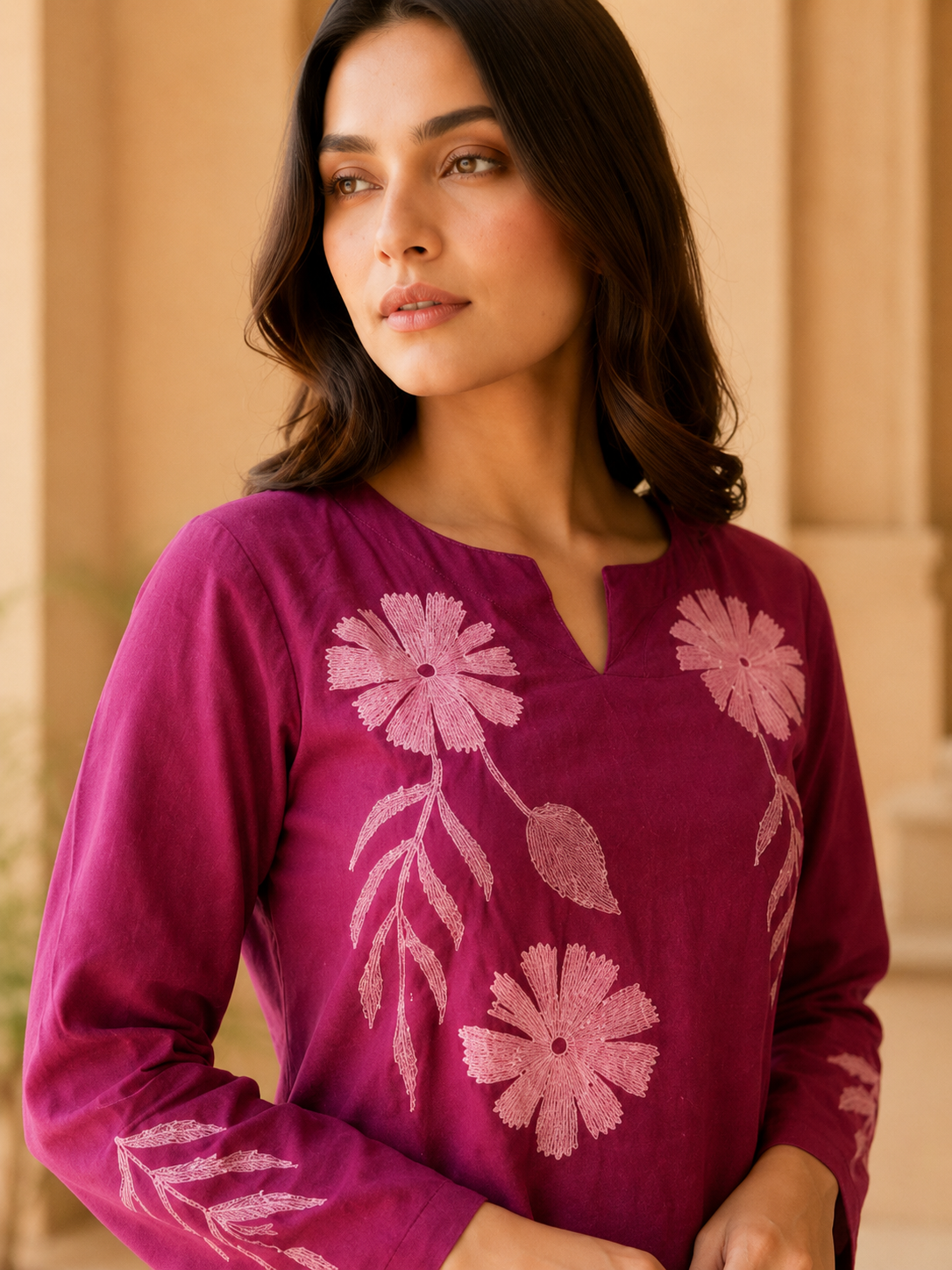 Embroidered Cotton Co-Ord set - Image 2