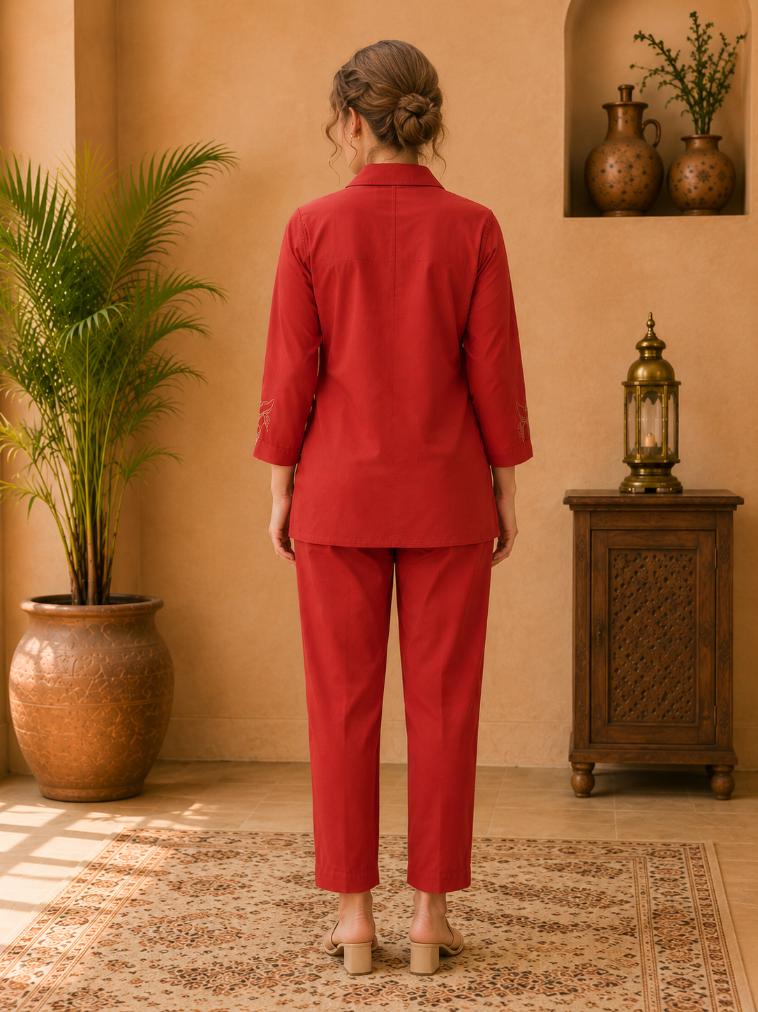 Cotton Embroidered Co-Ord set - Image 3