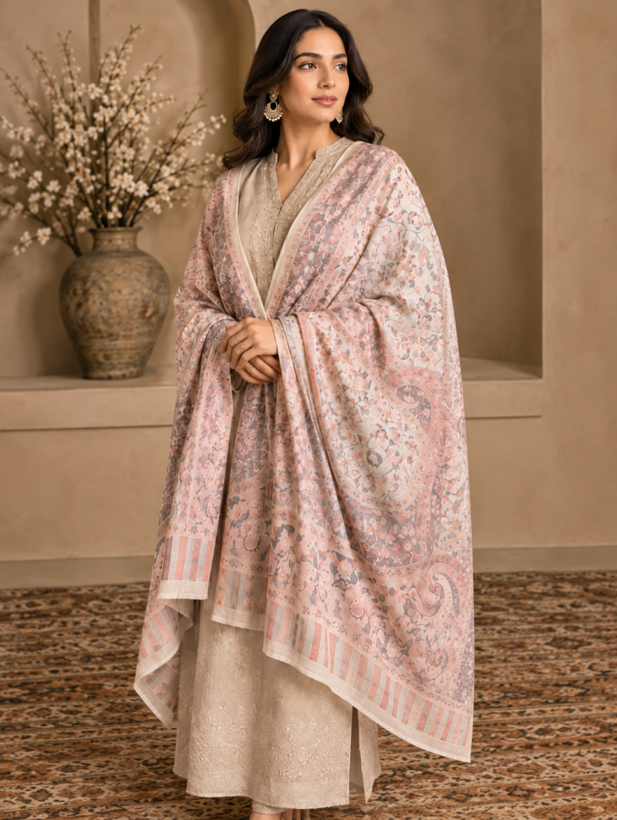 Poly Wool Jama shawl