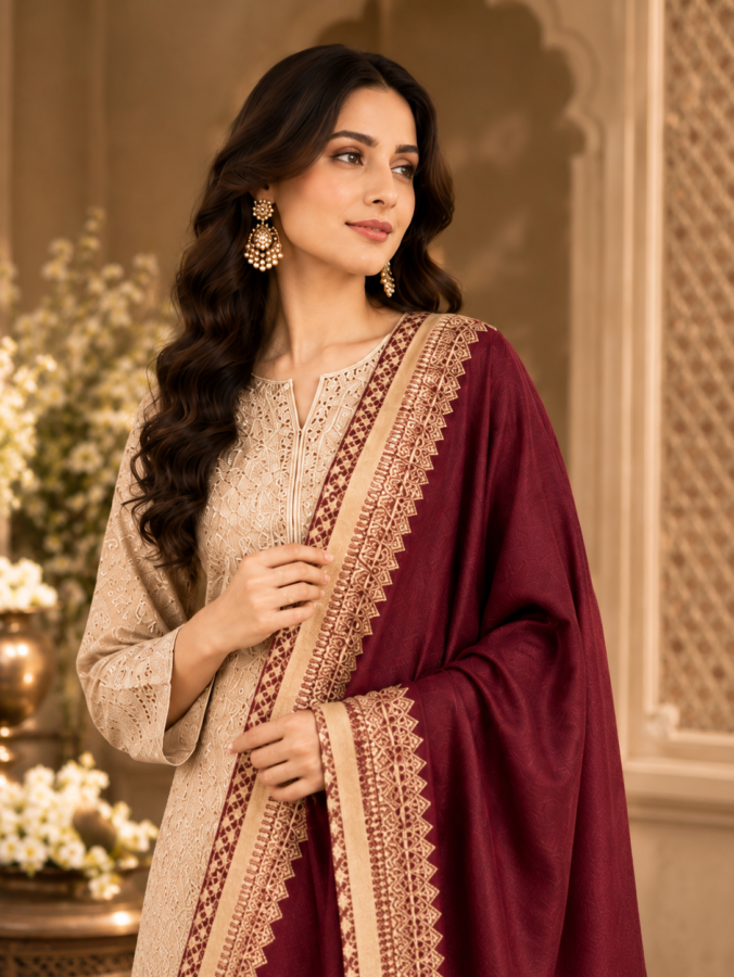 Maroon Shawl