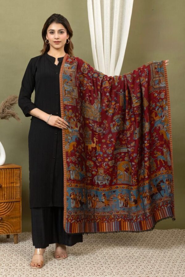 Pure Wool Kani Shawl