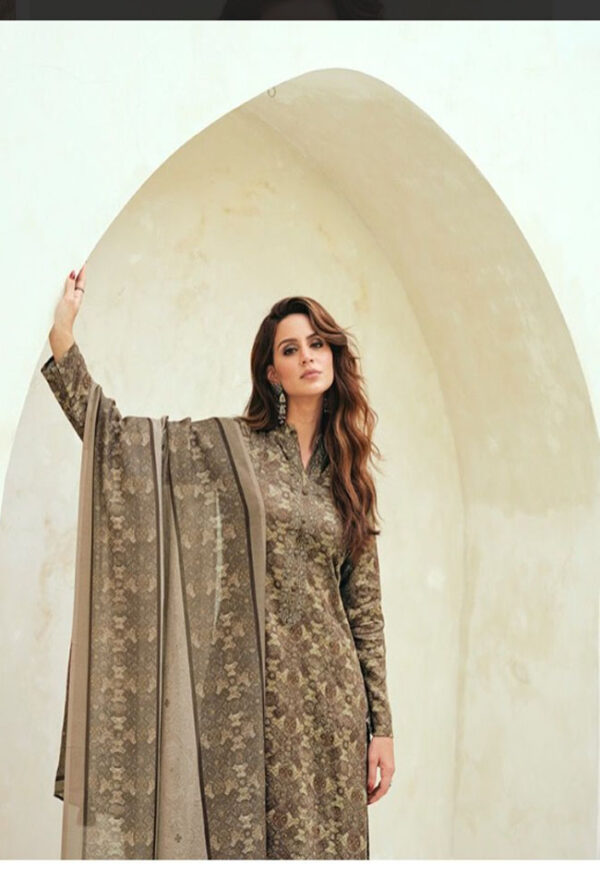 JAAM SILK WITH FANCY EMBROIDERY WITH DIGITAL PRINT