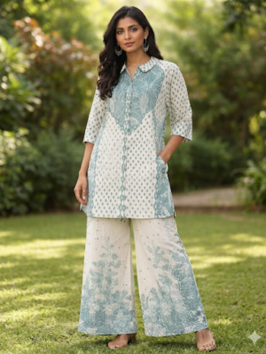 DIGITAL PRINTED COTTON CO-ORD SET (L)