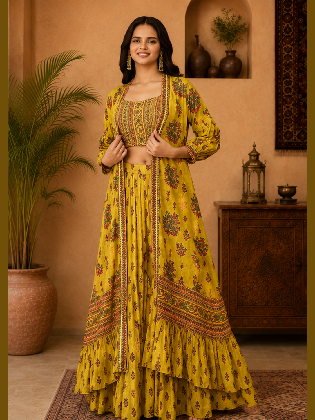 DIGITAL PRINTED MUSLIN STITCHED  3 PIECE SET (M)